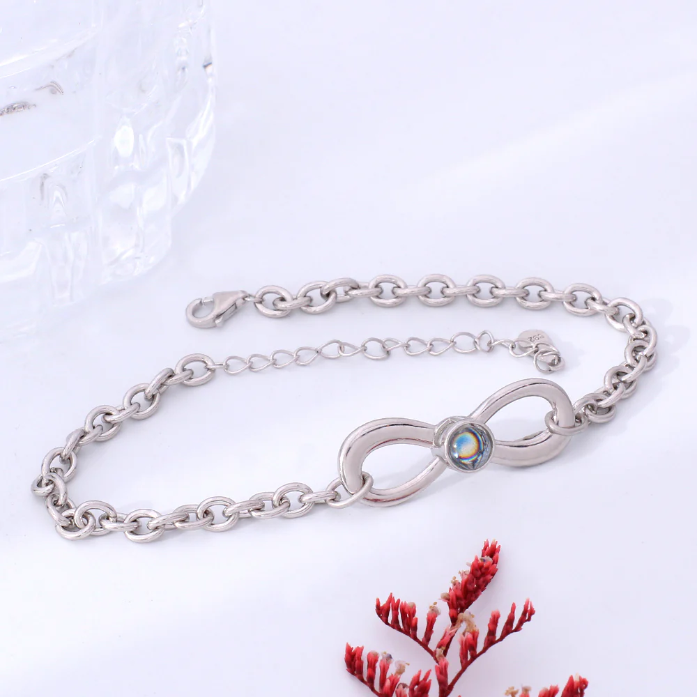 Amazgifts Unendlichkeit Armband 925 Silber