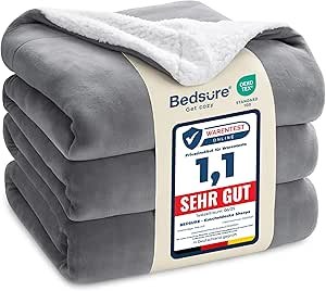 Bedsure Sofadecke 220×240 cm – Grau, XXL